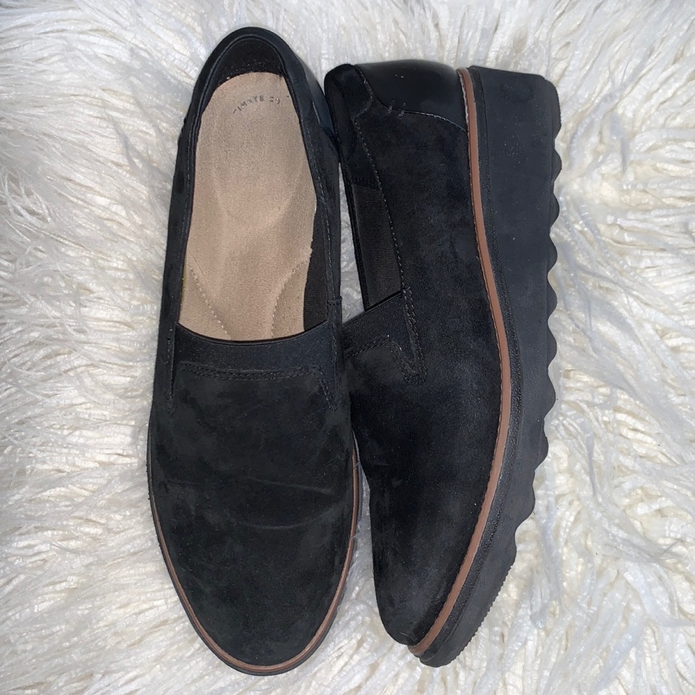 Clarks Loafer Style Wedges